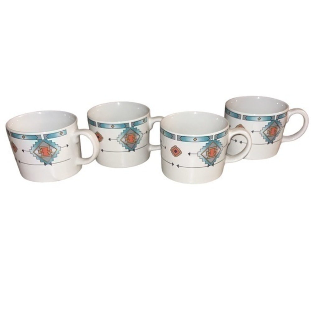 Majesticware by Sakura 1995 Cortez Aztec mugs